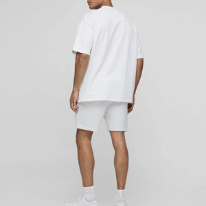 Men's Casual T-Shirt High Quality 100% Cotton Customizable Solid Color Neck Short Sleeve 180 Grams Fabric <b>Weight</b> <b>Blank</b> Design - Product Image 5