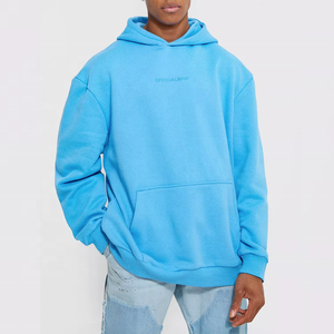 Men's New Fashion Winter Pullover Heavy Weight <b>Thick</b> <b>Fleece</b> Oversized Solid Hoodies Custom Logo Printing Plain Dyed Stonewashed - Product Image 2