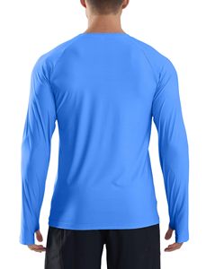 Camiseta de Natación de Manga Larga para Hombre con Protección Solar UPF 50+ UV, Secado Rápido, Compresión, Capa Base para Surf y Natación - Product Image 2