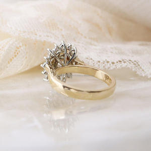 IGI/GIA Lab Grown Cut Diamond Vintage 14K Oro amarillo Unisex Boda/Aniversario/Anillo de fiesta para anillos finos de compromiso - Product Image 3