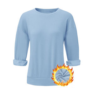 Sweat-shirt à capuche pour femme, streetwear de haute qualité, manches longues, coton molletonné, grande taille, coupe ample - Product Image 3