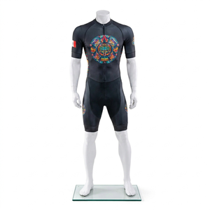 Conjunto de Ciclismo MEGAMAPLE para Hombre, de Secado Rápido, Transpirable, Elástico, de Spandex/Poliéster, con Estampado por Sublimación, 140g, México - Product Image 2