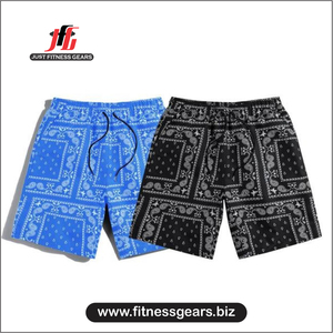 Short de bain pour homme en Spandex/Coton, à logo frontal uni, taille mi-haute, séchage rapide, 220g, avec cordon de serrage, pour la plage et les loisirs - Product Image 6