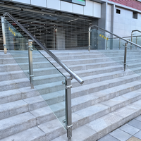 Modernes Design Edelstahl Aluminiumlegierung Glas Treppengeländer Balkongeländer Rostbeständig UV-geschützt für den Außenbereich