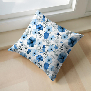 Woven Cotton Accent Cushion Modern <b>Decorative</b> <b>Pillow</b> Cover with Hidden Zipper for Living Room - Product Image 1