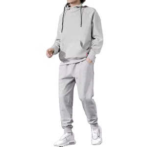 Ensemble de jogging décontracté pour homme de qualité supérieure, respirant, en polyester/coton, taille élastique, longueur complète, léger, pour adulte - Product Image 6