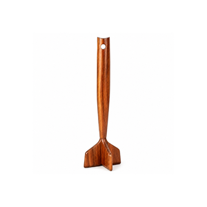 Hachoir à viande en bois d'acacia |   Éminceur à viande à 3 lames en bois, ustensile de cuisine à prise facile pour mélanger et écraser la viande - Product Image 1