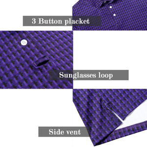 Polos de Golf de Alta Calidad para Hombre, Tejidos en Poliéster, con Logotipo Personalizado Impreso, Lisos, Teñidos, que Absorben la Humedad - Product Image 3