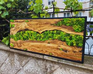 Wildwood Mosaic Living Wall Canopy Currents Wooden Wall Decor Nature Nexus Moss Artwork <b>Enchanted</b> Grove Wood Mosaic Verdure Flow - Product Image 5