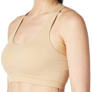 Soutien-gorge respirant et écologique pour femme avec logo frontal, maintien élevé, extensible dans quatre directions, idéal pour le yoga, la course et l'entraînement - Product Image 6