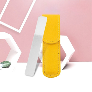 Lime à ongles en verre nano de haute qualité avec étui en cuir, outil de manucure pour le soin des ongles, lime à ongles en cristal portable pour salon - Product Image 6