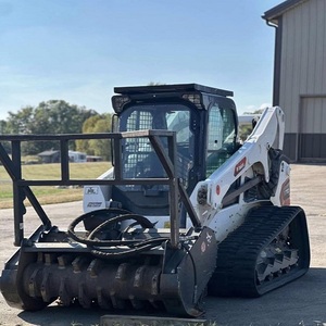 Cheap Bobcats Crawler Skid Steer Loader with <b>Mulcher</b> Diesel Powered High Efficiency Bearing & Gearbox Motor Pump - Product Image 3