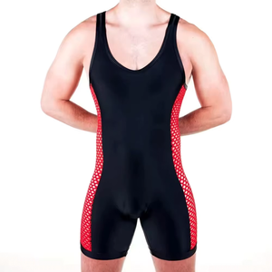 Combinaison de lutte personnalisée pour hommes, combinaison de compression flexible, une pièce, pour la musculation, l'haltérophilie, vêtements de sport d'équipe - Product Image 1
