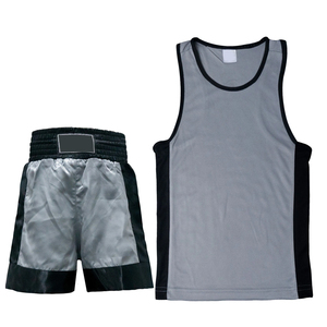 Conjunto de chaleco y pantalones cortos de boxeo de diseño personalizado, uniforme de boxeo 100% poliéster, conjunto de uniformes de boxeo de alta calidad. - Product Image 4