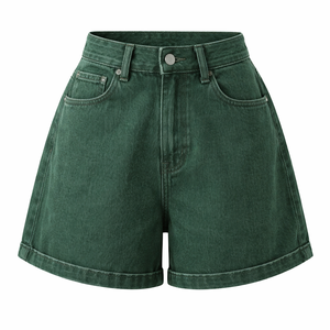 Wholesale Custom Premium Regular Fit High Waist Breathable <b>Woven</b> Jean <b>Shorts</b> for Women-Bulk Purchase Manufacturer & Supplier - Product Image 1