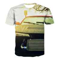 T-shirts pour hommes de haute qualité en gros, personnalisables avec logo imprimé DGT, t-shirts surdimensionnés en tricot, col rond, pour hommes