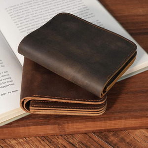 Premium Custom Logo Genuine Leather Credit Card <b>Holder</b> <b>ID</b> Card Business Card Men Wallet for sale in wholesale price - Product Image 2