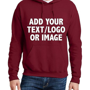 Sweat à capuche personnalisé à imprimé bouffant pour hommes Concevez votre propre sweat à capuche court avec des cordes pour l'hiver - Product Image 3