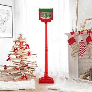 Lanterne de rue de Noël de 59 pouces activée par le son avec globe de neige – Élégantes décorations de Noël - Product Image 2