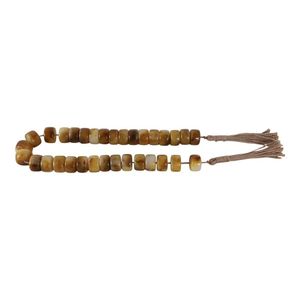 Guirlande de perles orange rustique très vendue, style ferme, perles rondes avec pompon, décoration d'intérieur, accent pour plateau de table - Product Image 3