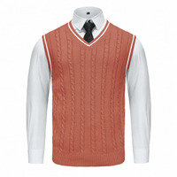 Pull en molleton tricoté à col rond pour homme en mélange polyester-coton de luxe, personnalisable OEM pour les commandes en gros rapides