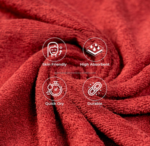 Serviettes en coton OEM en gros 500 GSM avec logo personnalisé, toucher doux pour le démaquillage et le nettoyage du visage, sûres - Product Image 3
