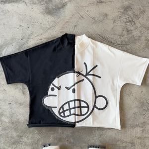 เสื้อยืดโอเวอร์ไซส์คอกลมทรงบ็อกซี่ผ้าคอตตอนเทอร์รี่ 100% พิมพ์โลโก้ได้ตามต้องการ น้ำหนัก 300 กรัม ระบายอากาศได้ดี แห้งเร็ว สไตล์สตรีทแฟชั่นสำหรับผู้ชาย - Product Image 4