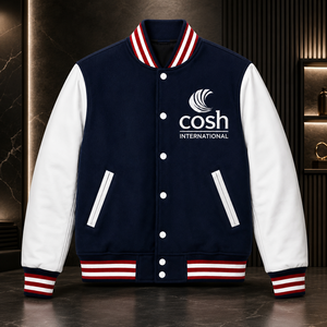 Cosh International High-Quality Winter Varsity <b>Jacket</b> <b>for</b> <b>Men</b> Custom Logo Embroidery Baseball Letterman <b>Jacket</b> OEM & ODM - Product Image 3