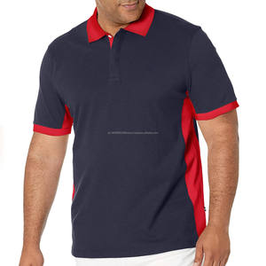 Chemise pour homme à manches courtes en maille à blocs de couleur Performance Pique avec appliqué Casual Summer Slim Fit Séchage rapide - Product Image 4