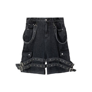 Manufacturer Direct Men's Wholesale Breathable Casual Dark Straight Solid Denim Jeans Embroidery for Summer Autumn Winter - Product Image 4