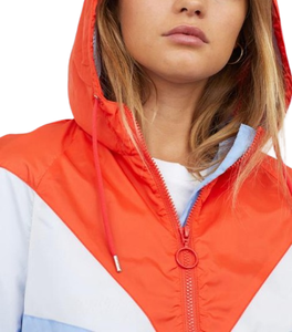 New Custom Hooded <b>Windbreaker</b> Jacket Lightweight Plain Jacket Custom High Quality <b>Women's</b> Windproof Jacket For <b>Women</b> - Product Image 4