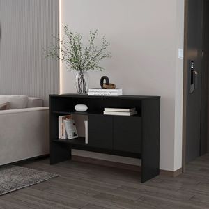 <b>Black</b> Two-Door <b>Console</b> <b>Table</b> - Product Image 1