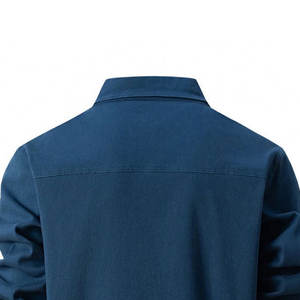 Chemises décontractées pour hommes à col rabattu personnalisé, en tricot, à manches longues, disponibles au prix le plus bas - Product Image 5