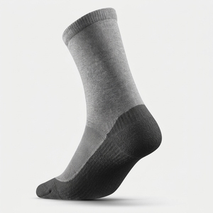 <b>Men's</b> Gray <b>Ankle</b> <b>Socks</b> Solid Knitted Breathable Cotton Polyester Spandex Daily Wear Spring Regular Style - Product Image 2
