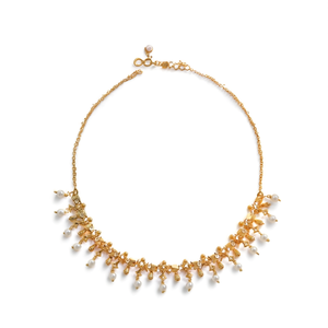Fashion Drop Earrings with Pearl Flower Ear Chain - Product Image 2