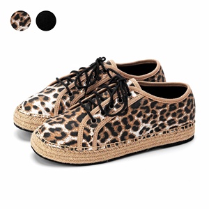 OEM ODM Zapatos casuales planos para mujer, alpargatas, zapatos con cordones, EVA con suela trenzada de yute, hecho en BD - Product Image 1