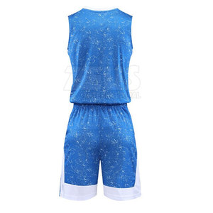 Tenues de basket-ball personnalisées de qualité supérieure, dernier design, ensembles de maillots de basket-ball réversibles pour hommes - Product Image 3