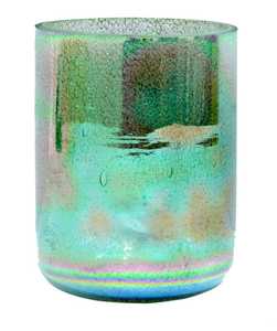 Pink Alchemy Crystal <b>Glass</b> Bowl with Lid Irregular Textured Rainbow Candle <b>Jar</b> <b>Decorative</b> Vessel <b>for</b> Christmas Yoga <b>Decor</b> - Product Image 1