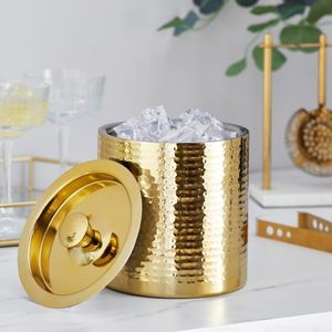 Seau à glace en métal professionnel pour restaurants, hôtels, bars, services de restauration, stockage de boissons, refroidissement de champagne et usage professionnel - Product Image 5