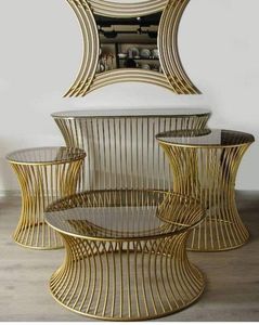 Expositor comercial, expositor para panadería, plataforma dorada para servir, expositor para decoración de banquetes - Product Image 4