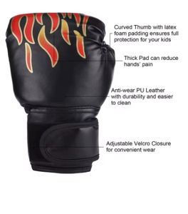 Gants de boxe d'entraînement pour enfants, gants de fitness pour l'entraînement au punching, équipement de protection de boxe pour adultes - Product Image 3