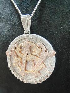 Colgante de Diamantes en Oro y Plata Hecho a Mano, Joyería de Lujo para Novias, Disponible en Grandes Cantidades - Product Image 2