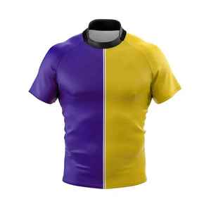 Premium Materials Rugby Uniform Fashion Wholesale Blank Sports <b>T</b>-<b>shirt</b> 100% <b>Polyester</b> Breathable Customizable Logo Rugby Jersey - Product Image 5