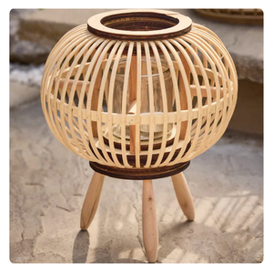 Linternas Tradicionales de Bambú Solares de Vietnam - Modelo Sra. Wendy - Iluminación Exterior Ecológica para Año Nuevo - Product Image 6
