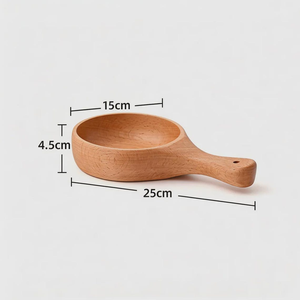 Bol à salade sculpté à la main, bol de service moderne en bois, bol de luxe en bois d'acacia, petit bol de service en bois - Product Image 4
