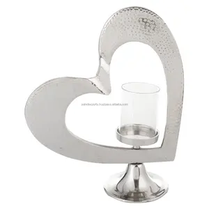 Centre de table de mariage de luxe, porte-bougie en métal contemporain pour la décoration de la salle de réception avec des motifs torsadés pour la maison - Product Image 6