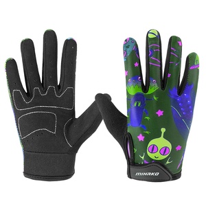 Guantes para bicicleta juvenil para niños, protectores de manos para bicicleta con bonitos dibujos, de dedo completo, con almohadilla de Gel de silicona antideslizante - Product Image 5
