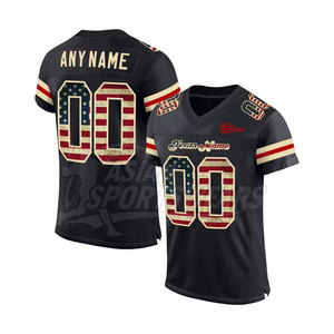 Jersey americano personalizable. Pedidos al por mayor disponibles. Varios tamaños, colores y estilos para combinar con las preferencias del equipo y del jugador. - Product Image 3