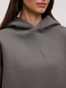 Ensemble de survêtement pour femme avec logo personnalisé, sweat à capuche oversize et pantalon de jogging, passepoil contrastant, imprimé léopard, tenue décontractée 2026 - Product Image 5