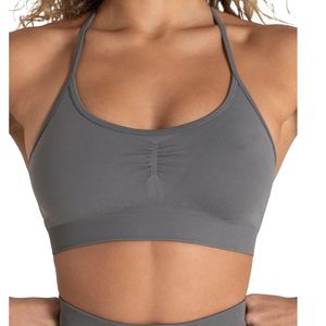 Women Seamless Scoop Neck Sports Bra Light Support Gym Yoga Workout Fitness Activewear Custom Logo Wholesale - Product Image 1